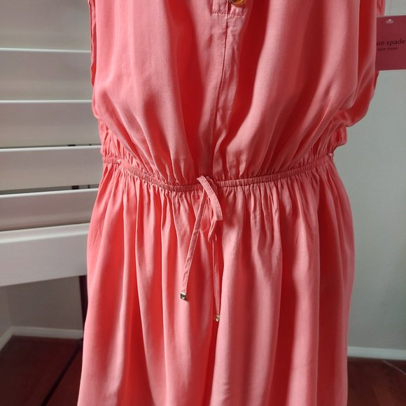 NWT Kate Spade New York Lychee Off the Shoulder Romper Swim Cover Up Sz S - Picture 13 of 16